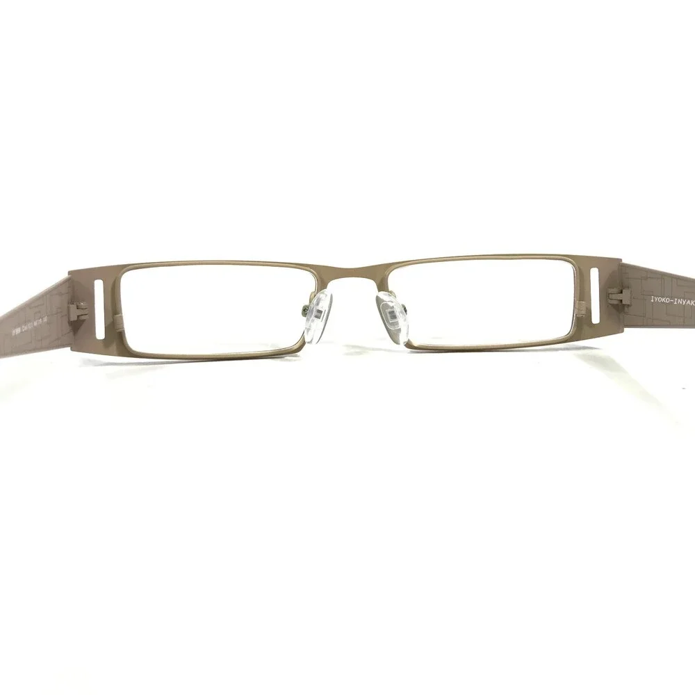 Iyoko-Inyake Eyeglasses Frames IY569 Col.123 Brown Rectangular 48-19-140